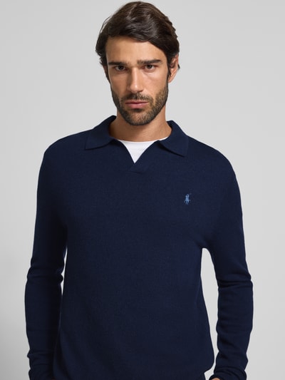 Polo Ralph Lauren Pullover van merinowol Marineblauw - 3