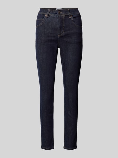 Angels Skinny fit jeans in 5-pocketmodel, model 'Ornella' Donkerblauw - 2