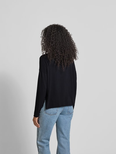 Juvia Oversized Longsleeve mit Rollsaum Black 5