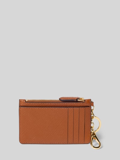 Lauren Ralph Lauren Pasjeshouder van runderleer met sleutelring en karabijnhaak Cognac - 2
