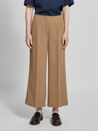 Christian Berg Woman Selection Regular fit culotte met persplooien Lichtbruin - 4
