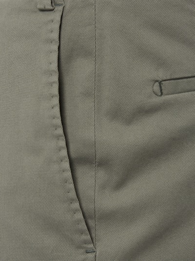 Hiltl Contemporary Fit Chino mit Webmuster  Oliv 3