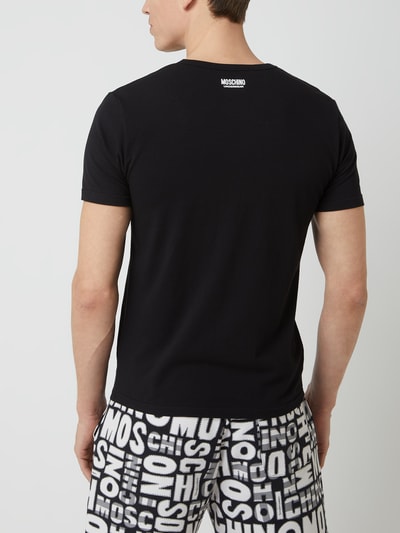 Moschino Swim + Underwear T-shirt w zestawie 2 szt. Czarny 5
