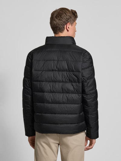 BOSS Regular fit gewatteerd jack met labelprint, model 'CIKO' Zwart - 5