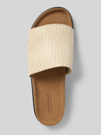 Vagabond Slippers in gevlochten look, model 'Effie' Offwhite - 3