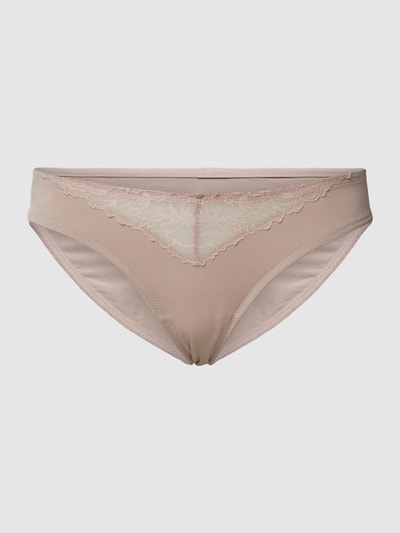 Mey Slip met stretch en kant Lichtbruin - 2