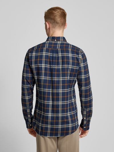 Barbour Tailored Fit Freizeithemd mit Button-Down-Kragen Marine 5