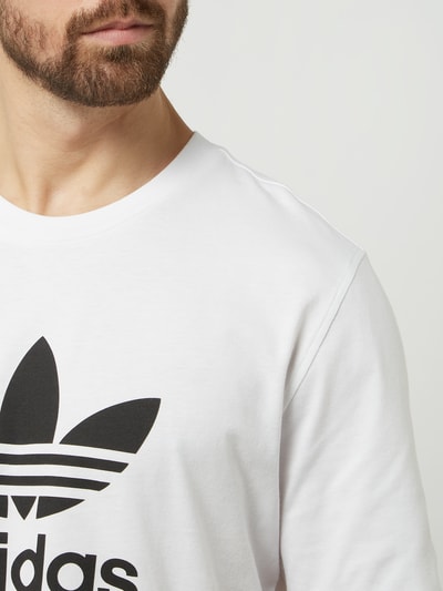 adidas Originals T-shirt z nadrukiem z logo model ‘Trefoil’ Biały 3