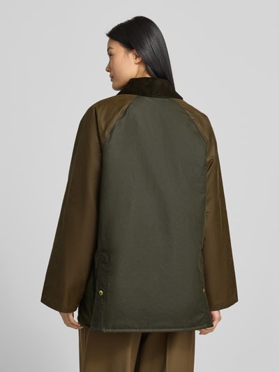 Barbour Relaxed Fit Funktionsjacke aus reiner Baumwolle (gewachst) Oliv 5