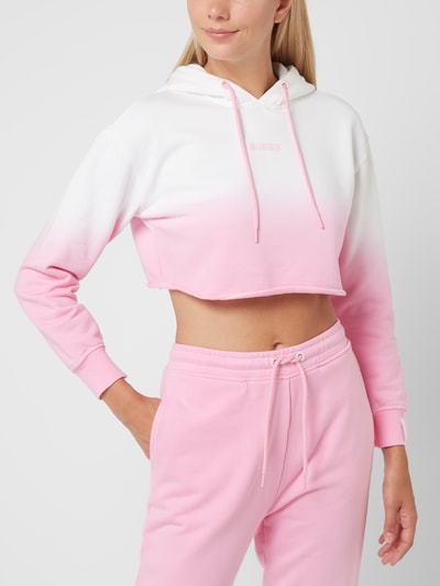 Guess Cropped Hoodie mit Farbverlauf  Hellrosa 4