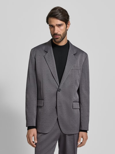 HUGO Relaxed Fit Sakko aus Schurwoll-Mix Modell 'KARLO243X' Mittelgrau 4