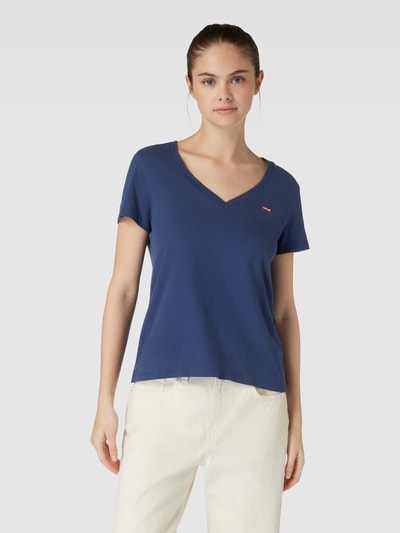 Levi's® T-Shirt mit V-Ausschnitt Marine 4