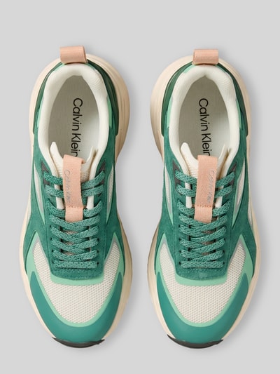 CK Calvin Klein sneakers met profielzool Lichtgroen - 3