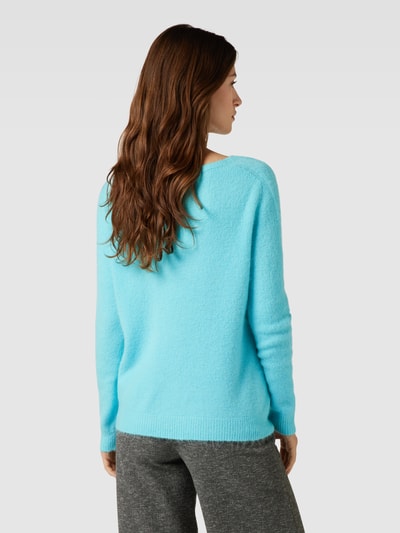 Rich & Royal Strickpullover mit U-Boot-Ausschnitt Tuerkis 5