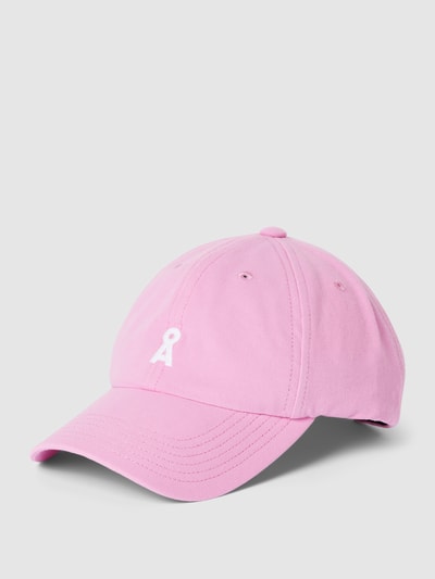 Armedangels Cap mit Label-Stitching Pink 1