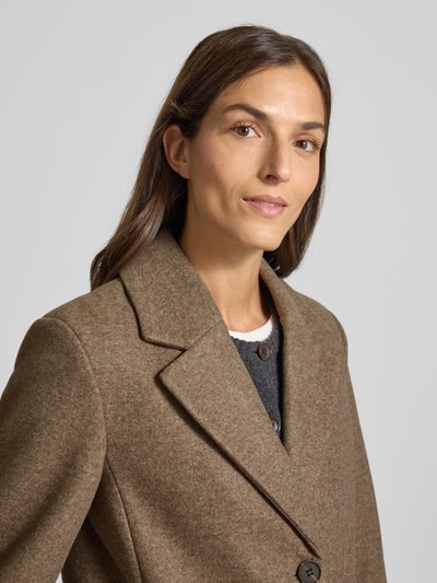 Vila Płaszcz z kołnierzem z połami model ‘CLAUDIA’ Szarobrązowy 3