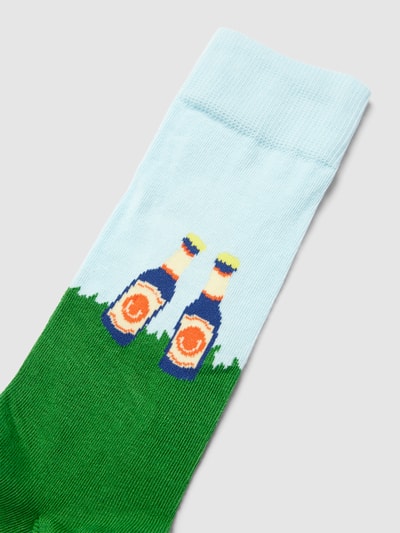 Happy Socks Socken mit Motiv-Print Modell 'Picnic' Gruen 2