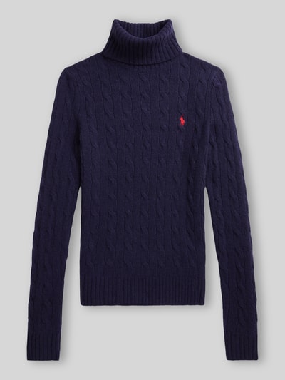 Polo Ralph Lauren Regular Fit Rollkragenpullover aus Woll-Kaschmir-Mix Dunkelblau 1