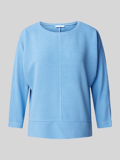 OPUS Sweatshirt mit Strukturmuster Modell 'Sinni' Blau 2