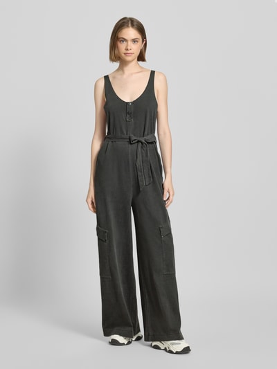 G-Star Raw Jumpsuit mit Bindegürtel Anthrazit 1