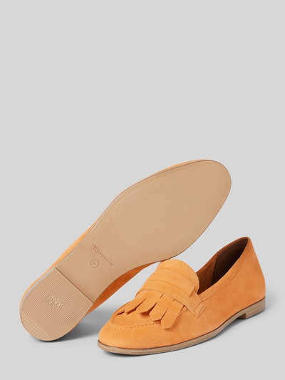 Tamaris Loafers in unifarbenem Design Orange 4