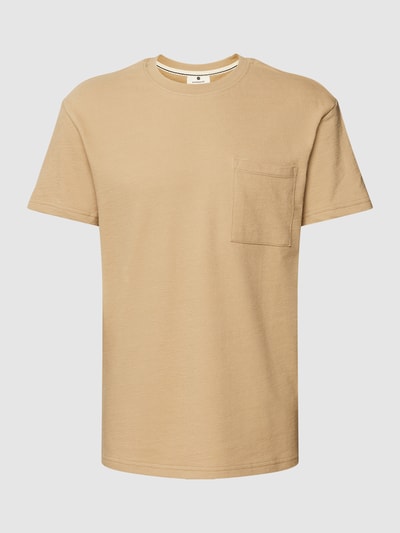 ANERKJENDT T-shirt met borstzak, model 'KIKKI' Beige - 2