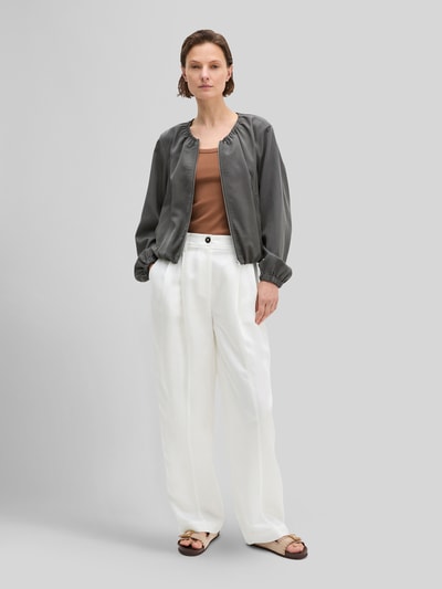 Marc O'Polo Loose Fit Jacke aus Lyocell-Leinen-Mix Dunkelgrau 1