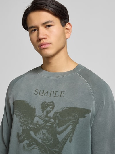 DEUS EX MACHINA Sweatshirt met motiefprint en ronde hals Donkergroen - 3