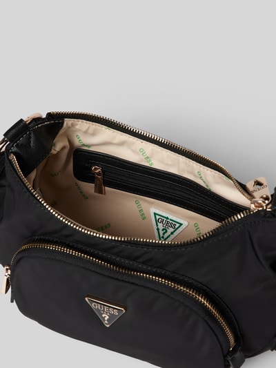 Guess Handtas met labelapplicatie, model 'ECO GEMMA' Zwart - 5