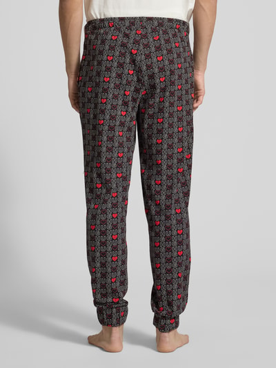 HUGO Comfort Fit Pyjama-Hose aus reiner Baumwolle Modell 'AMORO' Rot 5