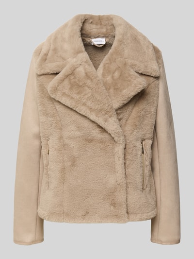 comma Kurtka ze sztucznego futra Piaskowy 2