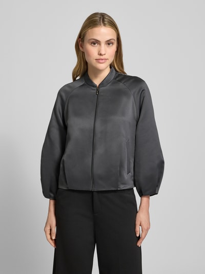 Someday Blouson mit Stehkragen und Reißverschluss Modell 'NORIELLA' Mittelgrau 4