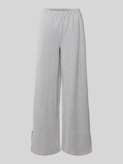 VILA Wide Leg Hose mit elastischem Bund Modell 'STRIPLO' Marine 2
