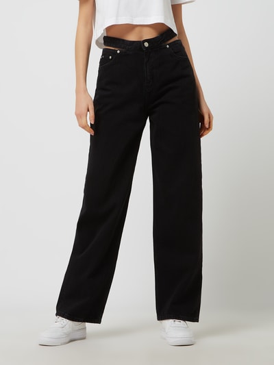 Calvin Klein Jeans Relaxed fit high rise jeans van katoen  Zwart - 4