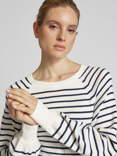 (The Mercer) N.Y. Kaschmirstrickpullover mit Raglanärmeln Offwhite 3