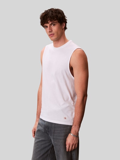 Calvin Klein Jeans relaxed fit tanktop van puur katoen Wit - 3