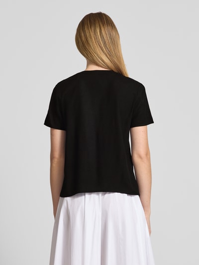 Vero Moda Regular fit tuniek van een mix van viscose en linnen, model 'MYMILO' Zwart - 5