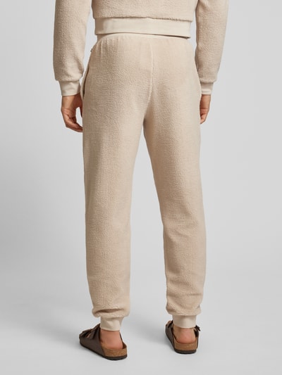 BOSS Regular Fit Sweatpants mit Strukturmuster Modell 'Contemp' Offwhite 5