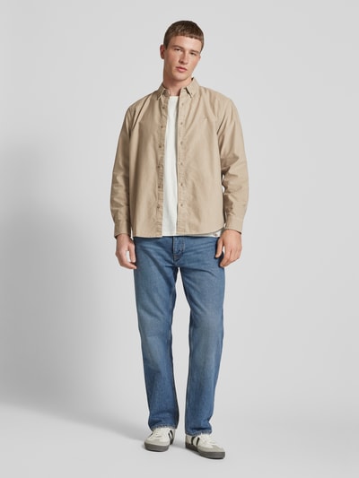 Levi's® Regular Fit Freizeithemd mit Button-Down-Kragen Beige 1