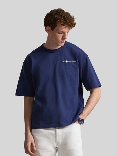 Polo Ralph Lauren Relaxed Fit T-Shirt aus reiner Baumwolle Marine 4