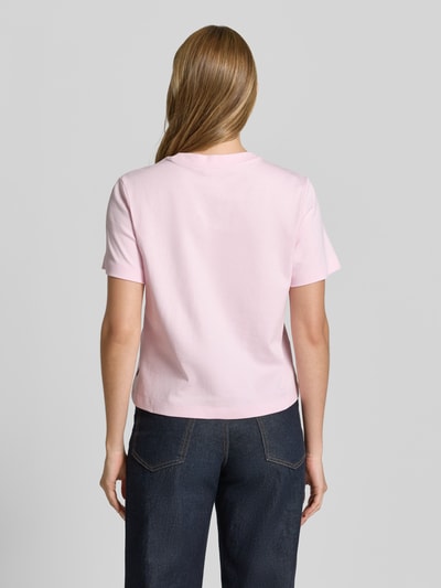 s.Oliver RED LABEL T-shirt o kroju relaxed fit z czystej bawełny Różowy 5