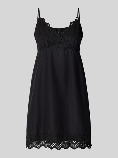 Only Leicht ausgestelltes Minikleid mit Lochspitze Modell 'LOU LIFE' Black 2