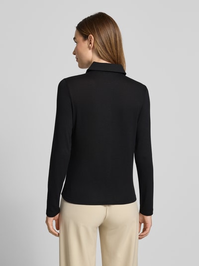 Someday Slim Fit Hemdbluse aus Viskose-Elasthan-Mix Modell 'Kirsty' Black 5