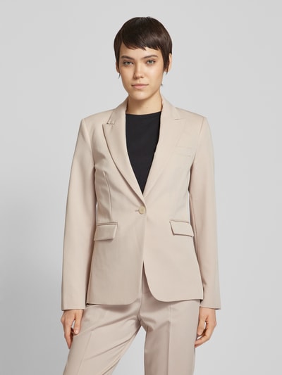 Mango Blazer in unifarbenem Design Sand 4