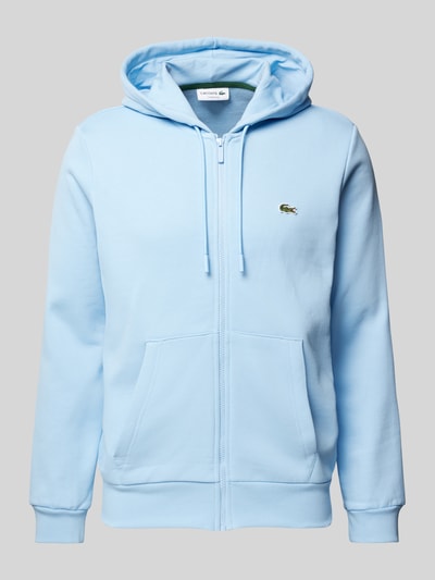 Lacoste Sweatjacke mit Logo-Stitching Hellblau 2