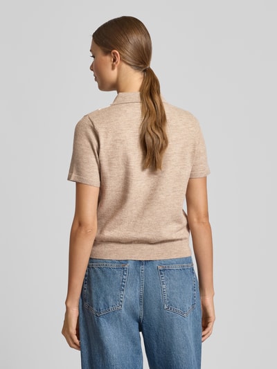 Mango Strickshirt mit Woll-Anteil Modell 'BIMBU' Beige 5