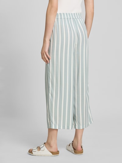 Only Regular fit culotte met strikceintuur, model 'PRIME' Rietgroen - 5