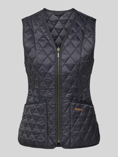 Barbour Shaped Fit Steppweste mit Label Stitching Modell 'BETTY' Marine 2