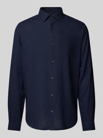 Jack & Jones Premium Vrijetijdsoverhemd met kentkraag, model 'RYDER' Donkerblauw - 2