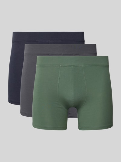 Christian Berg Men Boxershort met elastische band in een set van 3 stuks Donkergroen - 1
